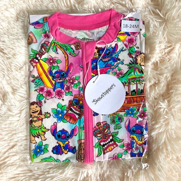 Showstoppers Pink 626 Lilo & Stitch Shorty 18/24 NWT